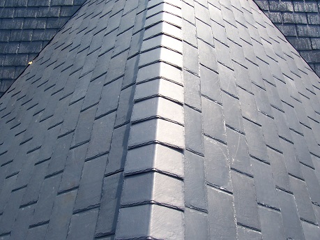 Residential synthetic slate roof