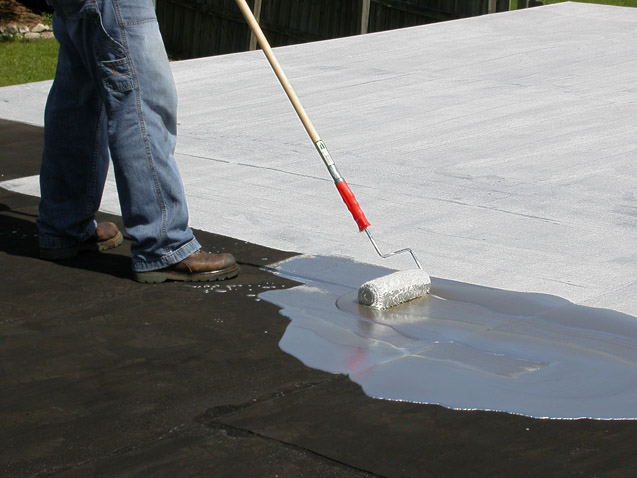 Commercial roof coatings