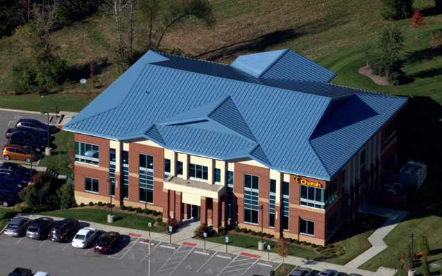 Commercial metal roofing systems